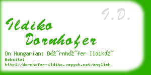 ildiko dornhofer business card